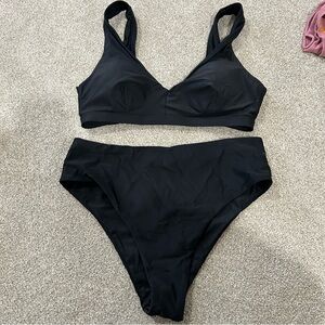BRAND NEW Lululemon Black Bikini top (32 B/C) and boutique bottoms